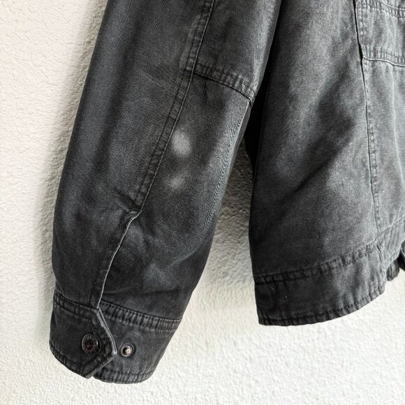 Levi's 🤘🏽 Men's Military Utility Jacket \\ Size Large // Black w/ sherpa - Picture 13 of 13